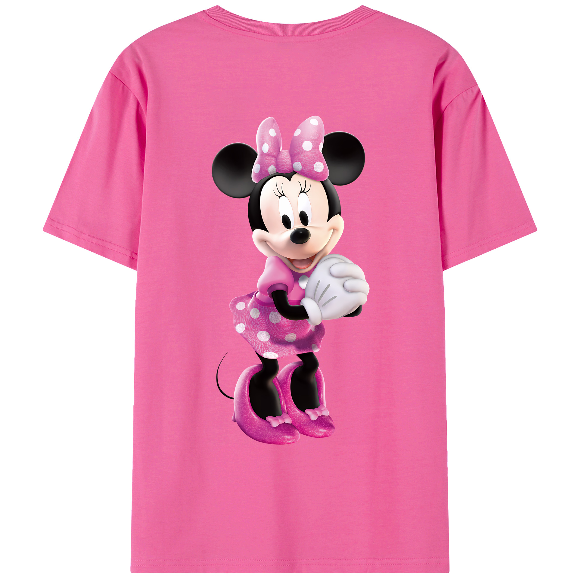 （画像用） ミッキーマウス Mickey Mouse レディース半袖Tシャツ(バックプリント)